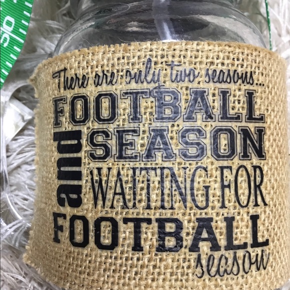 MUDD PIE GAMEDAY FOOTBALL SEASON MASON TUMBLER NEW - Picture 2 of 5